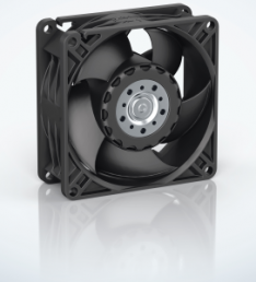 DC axial fan, 12 V, 80 x 80 x 32 mm, 56 m³/h, 33 dB, ball bearing, ebm-papst, 8312 NN