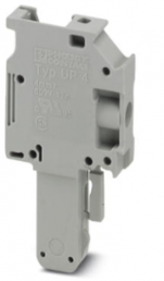 Plug, screw connection, 0.2-6.0 mm², 1 pole, 32 A, 8 kV, gray, 3060021