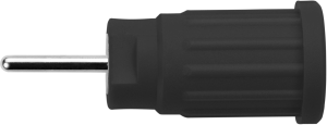 4 mm socket, round plug connection, mounting Ø 12.2 mm, CAT III, black, SEPB 6449 NI / SW