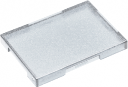 Aperture, rectangular, transparent, for pushbutton switch, 5.49.075.017/1002