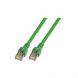 Patch cable, RJ45 plug, straight to RJ45 plug, straight, Cat 5e, SF/UTP, PVC, 1.5 m, green