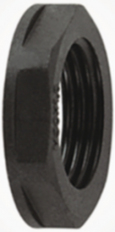 Counter nut, PG13.5, W 27 mm, H 6 mm, outer Ø 29 mm, polyamide, 166-50144