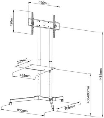ICA-TR6 EFB-Elektronik Monitor mount Image 3