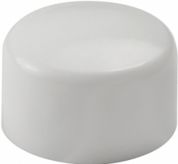 Cap, round, (H) 13.75 mm, white, for pushbutton switch, 0862.8108