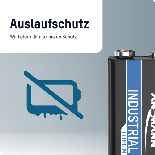 1505-0002 Ansmann Round Cells, 9V Blocks Image 5