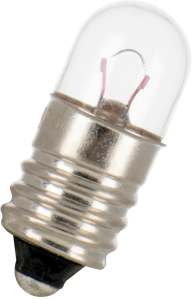Incandescent bulb, E10, 1.2 W, 4 V (DC), clear, G