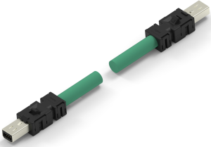 Connecting line, 1 m, plug straight to plug straight, 0.129 mm², AWG 26, 2083110-2