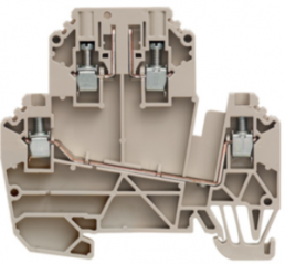Isolating and measuring isolating terminal block, screw connection, 0.5-4.0 mm², 24 A, 8 kV, dark beige, 1833600000