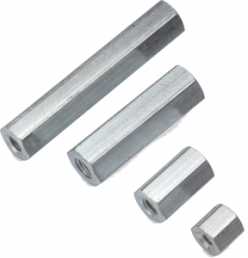 Hexagonal spacer bolt, Internal/Internal Thread, M2.5/M2.5, 5 mm, steel
