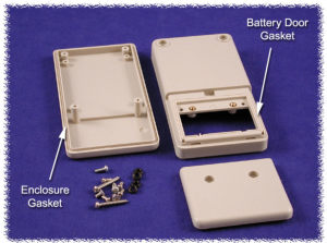ABS handheld enclosure, (L x W x H) 130 x 68 x 25 mm, light gray (RAL 7035), IP65, RH3005