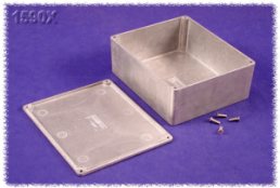 Aluminum handheld enclosure, (L x W x H) 145 x 121 x 56 mm, natural, IP54, 1590X