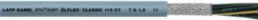 PVC control line ÖLFLEX CLASSIC 115 CY 18 G 0.75 mm², AWG 19, shielded, gray