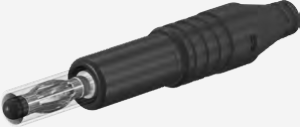 4 mm plug, screw connection, 2.5 mm², CAT II, green, 64.9701-25