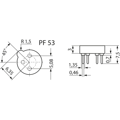 PF 53 Z Fischer Elektronik Semiconductor Sockets, Holders Image 2