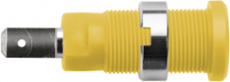 2 mm panel socket, plug-in connection, CAT III, yellow, SEB 8660 NI / GE