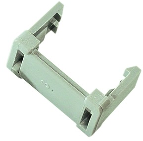 Strain relief clamp for D-Sub, 1 (DE), 9 pole, 09661080001