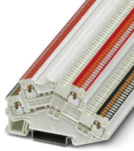Double level terminal, push-in connection, 0.14-1.5 mm², 4 pole, 16 A, 6 kV, white, 3214662