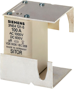 Semiconductor protective fuse, 100 A, aR, 440 V (DC), 1 kV (AC), 100 kA breaking capacity, 3NE4121-5
