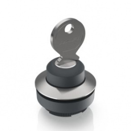 RAFIX 30 FS+, keylock switch, round collar, frontring stainless steel, 1 x 90°, shape L, latching, k