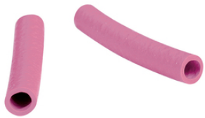 Protection and insulating grommet, inside Ø 3 mm, L 25 mm, pink, PCR, -30 to 90 °C, 0201 0004 015