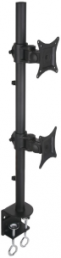 Desk mount, (W x H x D) 100 x 725 x 100 mm, for 2 LCD TV LED 13 to 27 inch, max. 20 kg, ICA-LCD-350-D