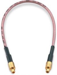 Coaxial cable, MMCX plug (straight) to MMCX plug (straight), 50 Ω, RG-178/U, grommet black, 152.4 mm, 65560560515304