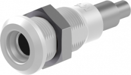 4 mm socket, solder connection, mounting Ø 8.1 mm, white, 64.3042-29