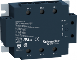 Solid state relay, 4-32 VDC, momentary switching, 48-530 VAC, 25 A, screw mounting, SSP3A225BDRT