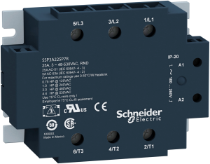 Solid state relay, 180-280 VAC, zero voltage switching, screw mounting, SSP3A225P7