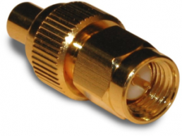 Coaxial adapter, 50 Ω, SMA plug to MCX socket, straight, 242126