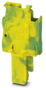 Plug, spring balancer connection, 0.08-4.0 mm², 1 pole, 24 A, 6 kV, yellow/green, 3043158