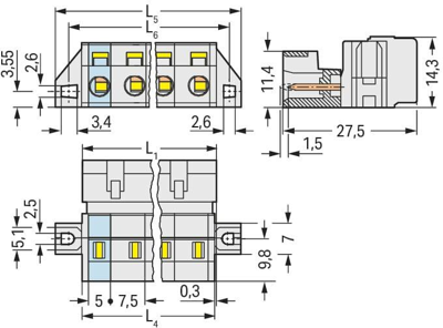 723-611/019-000 WAGO PCB Connection Systems Image 2