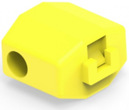 Branch terminalwith insulation, 4.0-6.0 mm², AWG 11 to 10, yellow, 49.76 mm