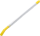 Cable maker, imprint "+", (L x W x H) 8 x 10 x 17.6 mm, max. bundle Ø 19 mm, yellow, 3-1768048-0