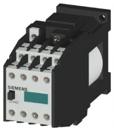 Auxiliary contactor, 8 pole, 6 A, 7 Form A (N/O) + 1 Form B (N/C), coil 24 VDC, screw connection, 3TH4271-5KB4