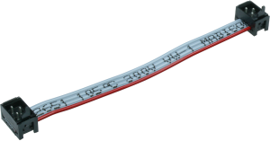 Connecting line, 150 mm, plug straight to PCB connection angled, 0.081 mm², AWG 28, 2205069-2