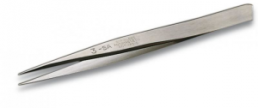 ESD precision tweezers, antimagnetic, stainless steel, 120 mm, 3SASL