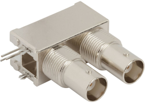 BNC socket 50 Ω, solder connection, angled, 031-6578