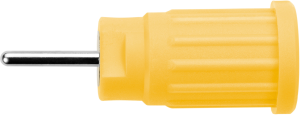 4 mm socket, round plug connection, mounting Ø 12.2 mm, CAT III, yellow, SEPB 6449 NI / GE