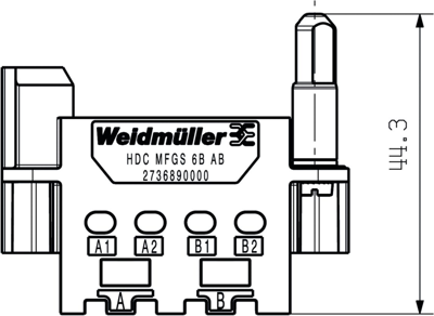 2736890000 Weidmüller Housings for HDC Connectors Image 2