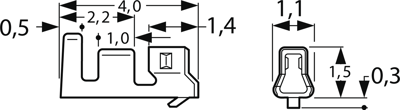 SZH-003T-P0.5 JST Crimp Contacts Image 2
