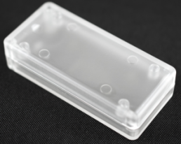 ABS miniature enclosure, (L x W x H) 65 x 30 x 15 mm, transparent, IP54, 1551CCLR