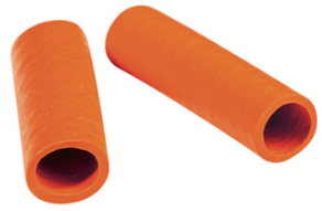Protection and insulating grommet, inside Ø 5 mm, L 25 mm, orange, PCR, -30 to 90 °C, 0201 0005 005