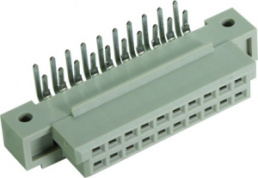 Female connector, type 3Q, 20 pole, a-b, pitch 2.54 mm, solder pin, angled, 09752206801