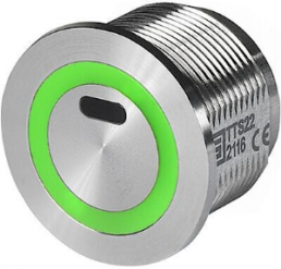 Touchless switch, RGB, round, Stainless steel, silver, 3-135-363