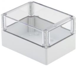 Polycarbonate enclosure, (L x W x H) 100 x 125 x 125 mm, gray/transparent, IP67, 9535260000