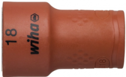 VDE 3/8 inch socket wrench, external hexagon, 18 mm, L 45 mm, 246208