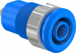 4 mm socket, solder connection, mounting Ø 12.2 mm, CAT III, blue, 49.7049-23