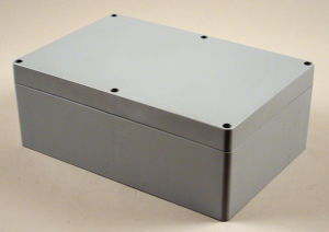 Polycarbonate enclosure, (L x W x H) 240 x 160 x 90 mm, gray (RAL 7046), IP66, 1554VA2GY