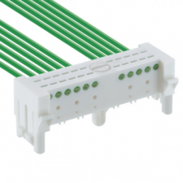 Direct connector, 3 pole, pitch 2.5 mm, angled, white, 733500 03 K99